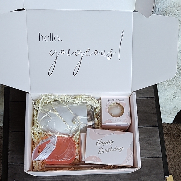 Pink and White Birthday Gift Box - Picture 1 of 11